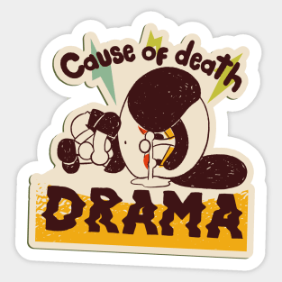 Cause Of Death Drama Anti Valentine Sticker